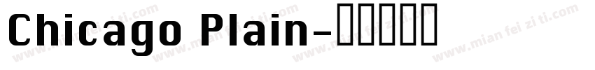 Chicago Plain字体转换